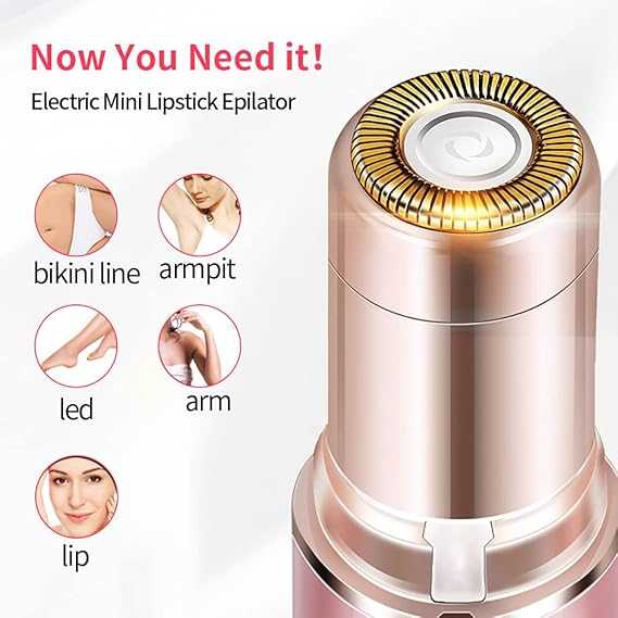 Portable Precision Electric Eyebrow Trimmer with Built-in LED Light
